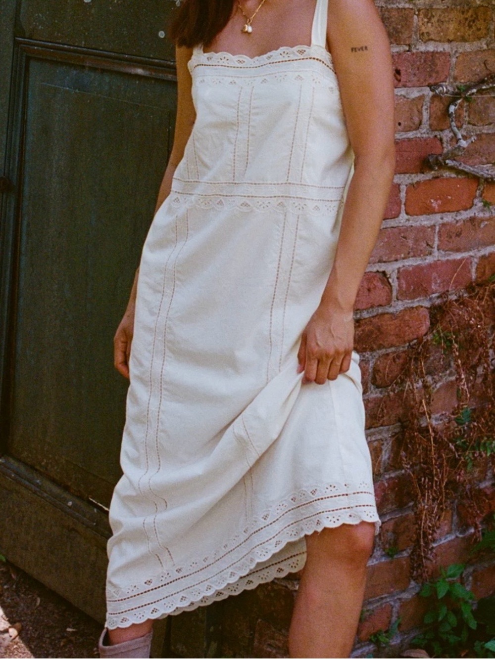 aerie Eyelet Maxi Sundress